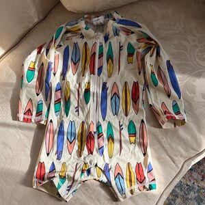 Hanna Andersson Multicolor Print Kids Swim toddler One Piece